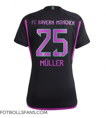 Bayern Munich Thomas Muller #25 Replika Bortatröja Damer 2023-24 Kortärmad